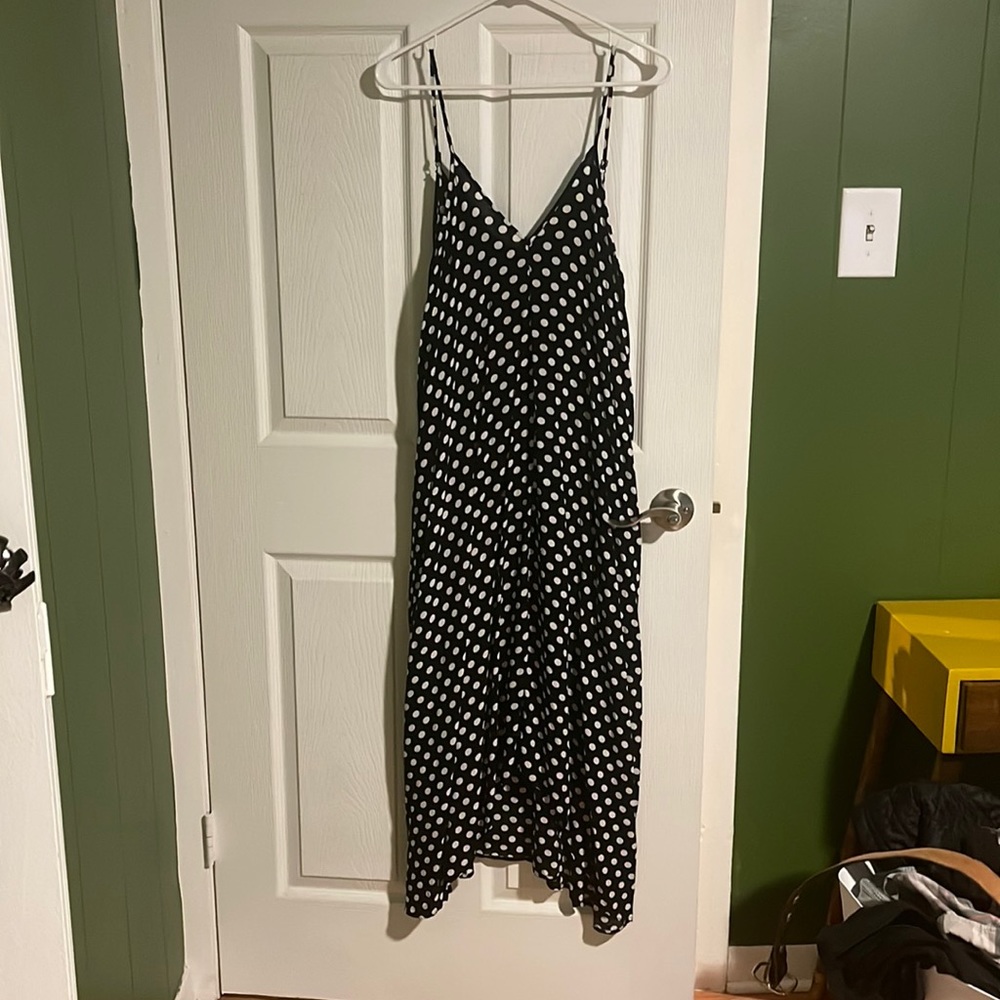 Polka dress with pockets